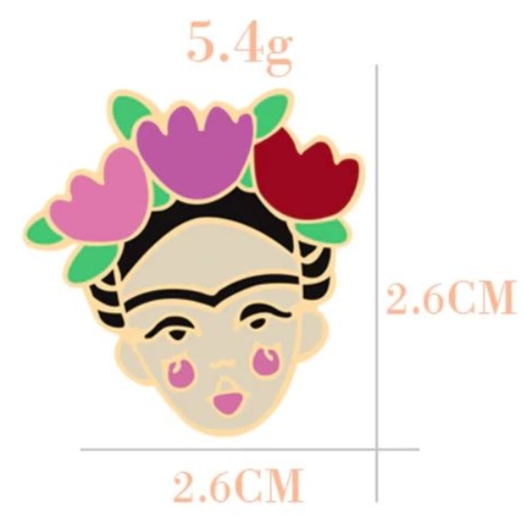 Frida Kahlo Pin Brooch - Picture 2 of 6